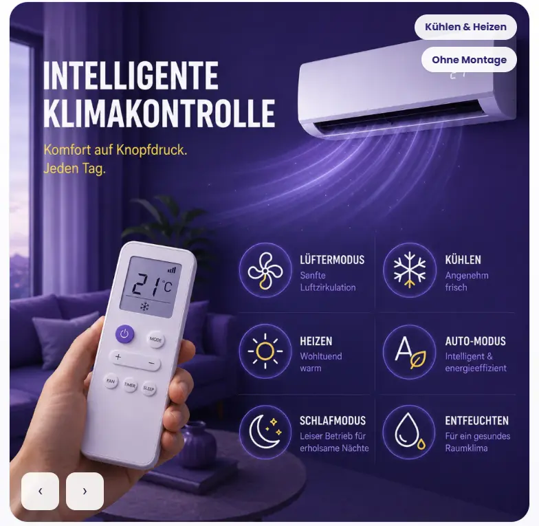 LG Breeze ohne festen Einbau
